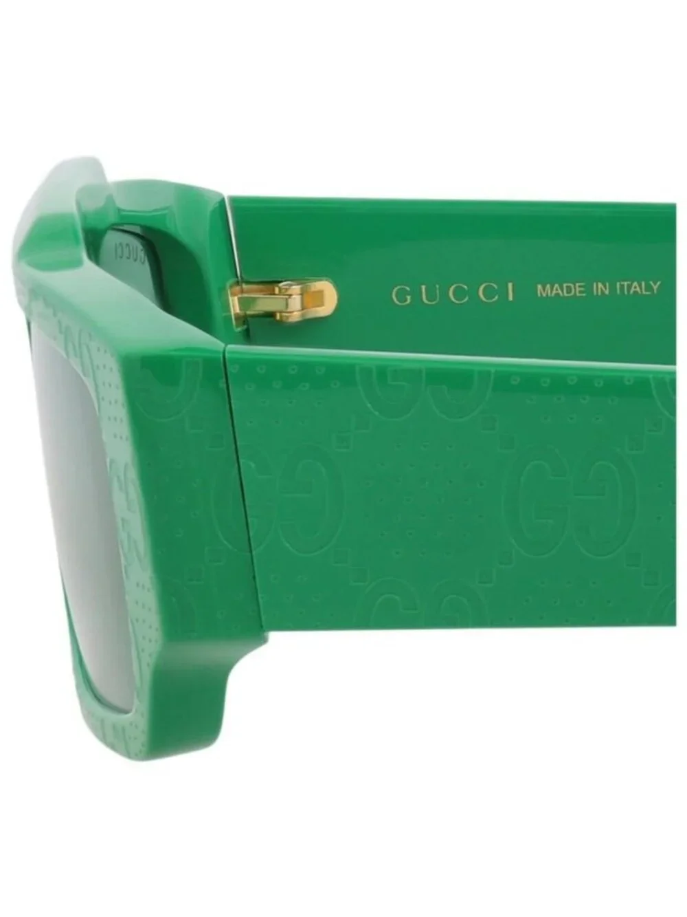 New Gucci Mens Square/Rectangle Green Green Green Fashion Designer Sunglasses